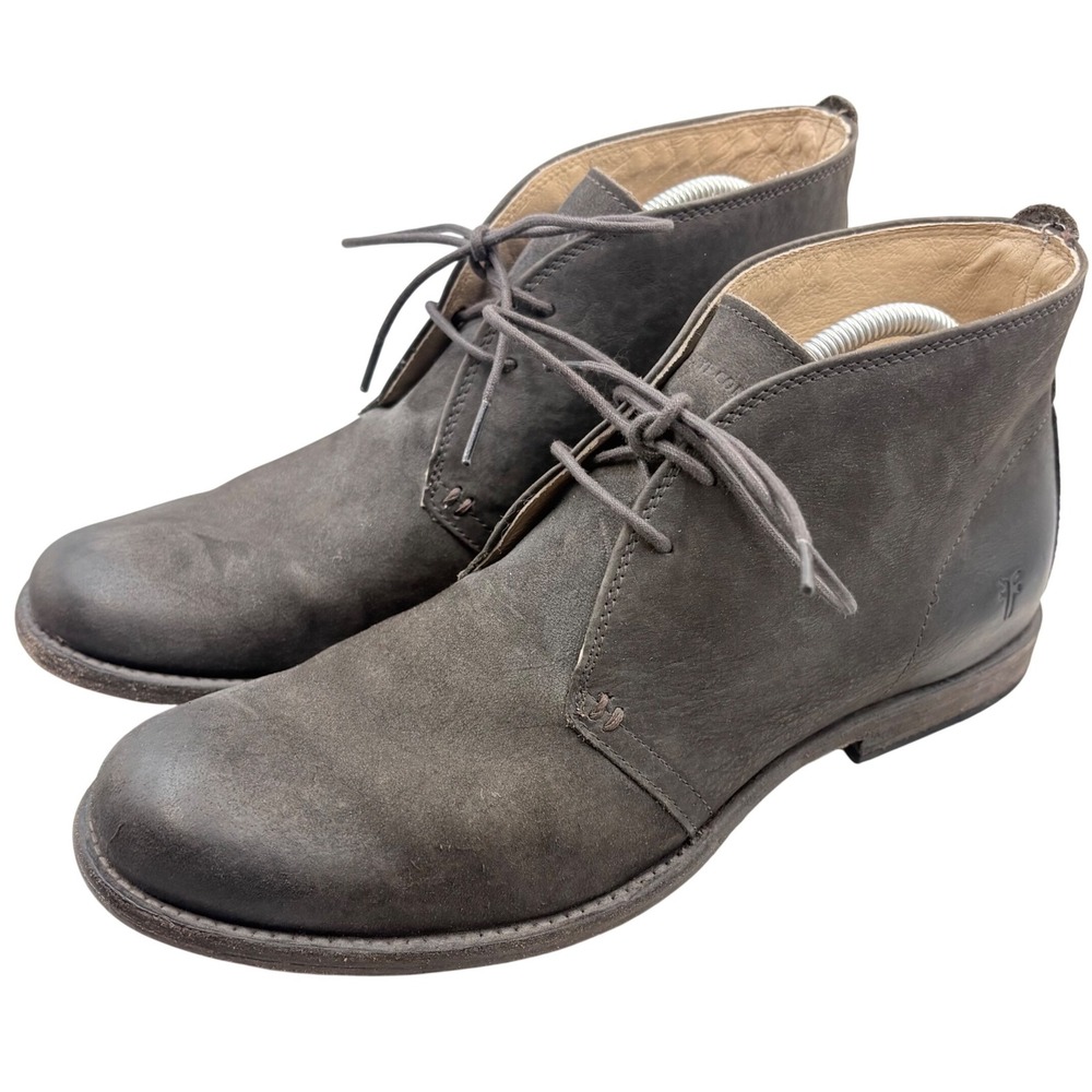 Frye James Chukka Boots Mens 10 D Brown Leather Lace Up Ankle Casual Office